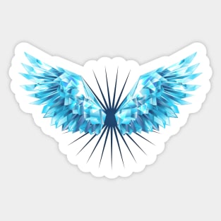 Crystal Ice Wings ( Crystal Wings ) Sticker